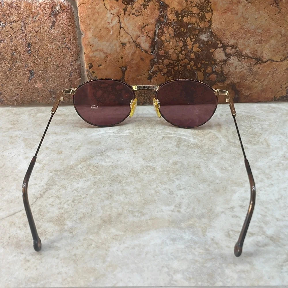 Swatch Sunglasses AG 1993 Mod.302-086 Gold Tone - Picture 4 of 14